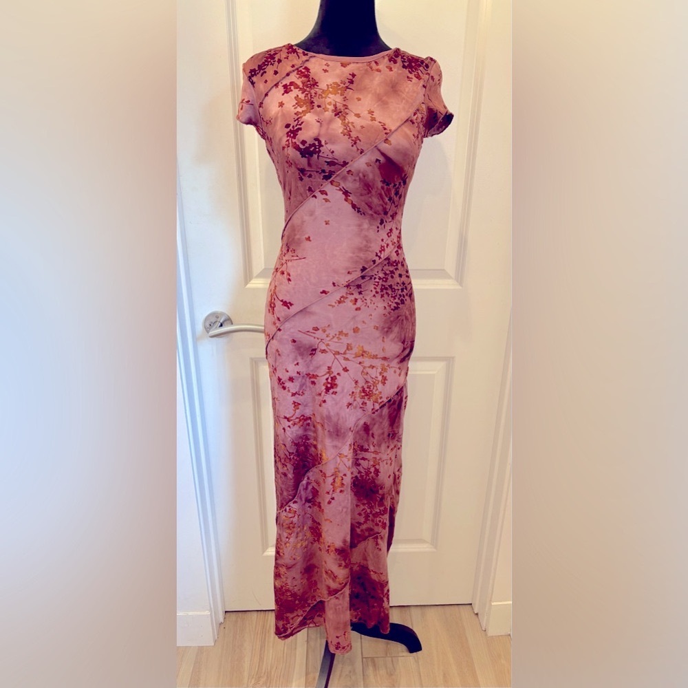 NWT Thirty thirty berry Floral burnout Dress - XS